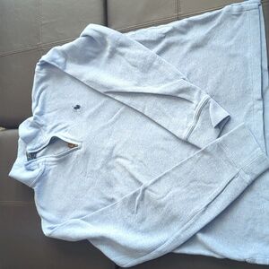 Ralph Blue Estate rib Quarterzip pullover